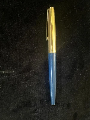 Pluma Estilográfica Parker Vintage Azul Oscuro con Tapa DORADA: Argentina Foto 1 de 4