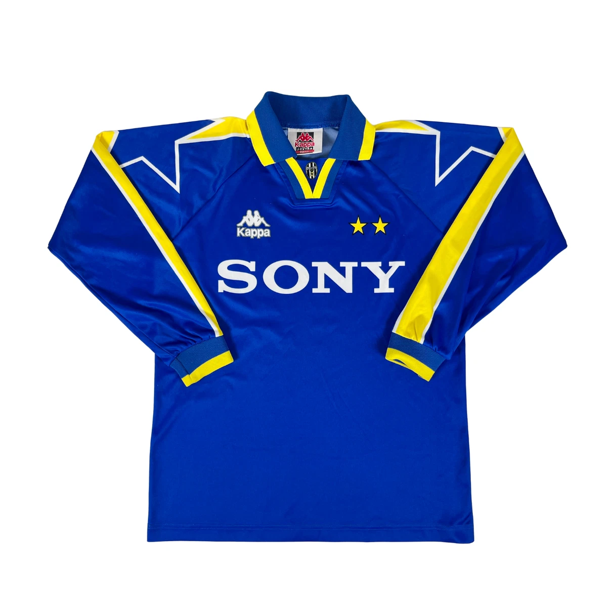 JUVENTUS FC 1995/96 Kappa BASIC Away Football Shirt YXL XS Vintage