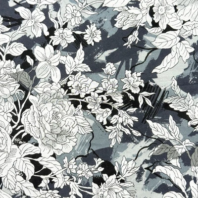 Liberty of London TANA LAWN Algodón "Dreamscape" 7/8 Yardas Pieza Tela Gris Foto 1 de 4