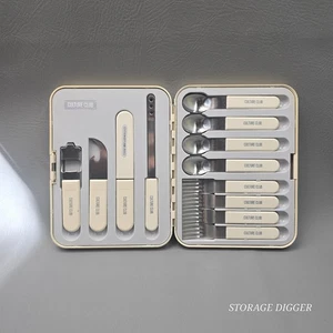 Vintage Twin Bird Culture Club Familie 4 Edelstahl Reise Picknick Besteck Set - Bild 1 von 14