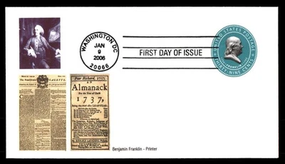Mayfairstamps US FDC 2006 Washington DC Benjamin Franklin 39 cent stamp First Da - Image 1 of 2