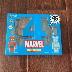 NEW The Thing + Invisible Woman Fantastic Four 100% Bearbrick Marvel 2 Figures - Picture 1 of 5