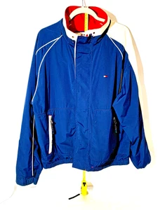 Tommy Hilfiger Red/Navy Reversible Waterproof Jacket - Size XL - Picture 1 of 9