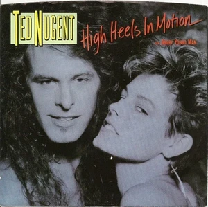 2 Lot 45 Vinyl High Heels Motion by Ted Nugent Rock Me Tonight by Billy Squier - Picture 1 of 4