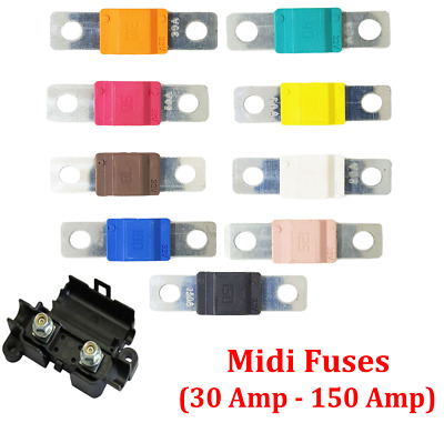 Midi Fuses Midi Fuse Holder Car Auto Van Truck Strip Link Fuse 30 Amp - 150 Amp • 2.70£