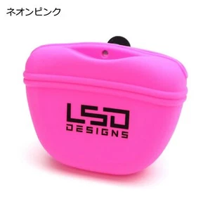 LSD Kuzu Pouch Silicon Clip on 11.5 x 13.5 cm Neon Pink (9360) - Picture 1 of 5