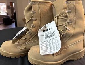Bates Gore-Tex Cold Wet Weather Tan Military Combat Boots Size 4W AND 4.5W NEU - Bild 1 von 9