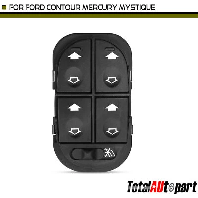 Interruptor de ventana eléctrica para Ford Contour Mercury Mystique 1995-2000 delantero izquierdo Foto 1 de 4