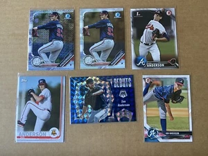 Lote de 6 tarjetas de béisbol IAN ANDERSON mosaico azul Bowman Mojo etc Atlanta Braves - Imagen 1 de 2