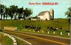Postcard 1969 Road Cows Barn Silo Kirksville Missouri A85