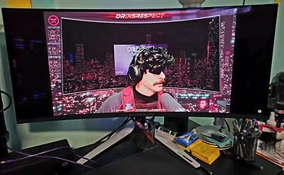 Alienware AW3423DW 34" 175Hz 21:9 Quantum Dot OLED Monitor - White - Image 1 of 4