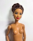 OOAK Custom Repaint Articulated Hybrid Barbie  - Dyed Hair - Updo - Earrings .