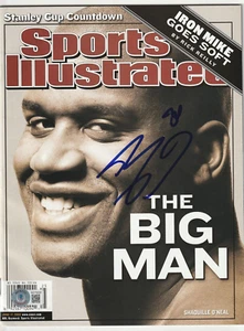 SHAQUILLE O'NEAL Signed 6/17/02 SPORTS ILLUSTRATED BAS LOA (NO Label) AUTO 10 - Picture 1 of 2