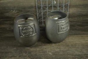 Set Of 2 Aluminum Pepsi Branded Mugs Balcar Aluminum Foundry Vintage - Picture 1 of 5
