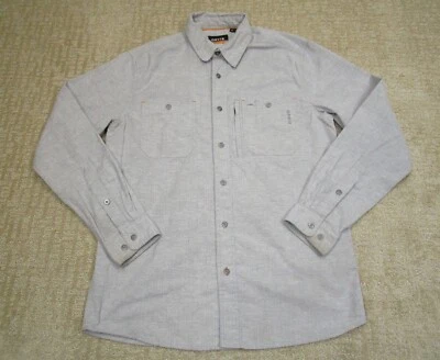 Orvis Shirt Men Medium Gray Long Sleeve Performance Hiking Fishing Active Trail - Image 1 of 4