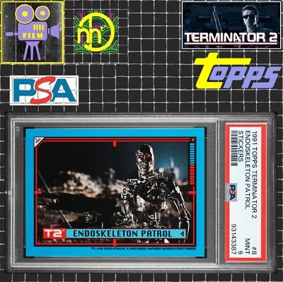 1991 Topps Terminator 2 - #8 Endoskeleton Patrol - PSA 9 MINT - Image 1 of 4