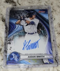 Bowman's Best Aidan Smith Prospect 2024 automático #B24-ASH tarjeta Tampa Bay Rays - Imagen 1 de 1