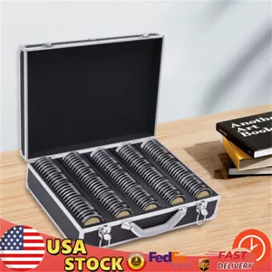 Coin Collection Supplies Holder Slabs for Collectors 100 Pocket Storage Case Box - Picture 1 of 18