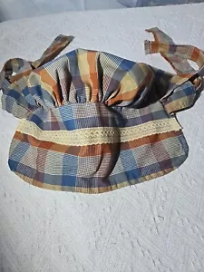 Bonnet Colonial Pilgrim Quaker Amish Pioneer Mennonite Prairie Adult Multicolor - Picture 1 of 7