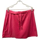 Plus 1X Womens Skirt Y2K Velour Velvet Pink ?Better Be? LA Boutique Designer DK