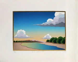 Doug West, "Rio Grande", limitierte Auflage, 6" H x 8" B Bild, 10" H x 12" B insgesamt, - Bild 1 von 1