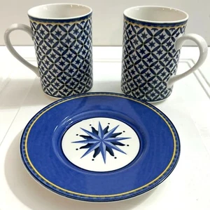 Victoria Beale Casual Multicolor Coffee Mugs And Round Shape Bread Plate - Picture 1 of 9