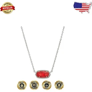 Beautifully Packaged Ruby Red Pendant Necklace - Perfect Everyday Accessory - Picture 1 of 2