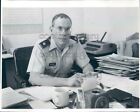 1990 Photo de presse Hampden comté Massachusetts shérif Michael Ashe au bureau