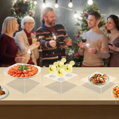 3 Sets Display Nesting Riser Stands 8/9/10 inch Display Stands Hollow Bottoms - Image 1 of 4