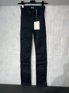Donna IDA Jeanie jeans skinny neri top sigaretta. Nuovo & etichettato W23 gamba 32 - Foto 1 di 5