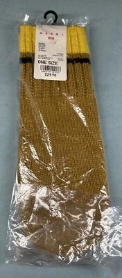 NOVAS luvas de malha Marni para Uni Glo bege e amarelo tamanho único - Imagem 1 de 3