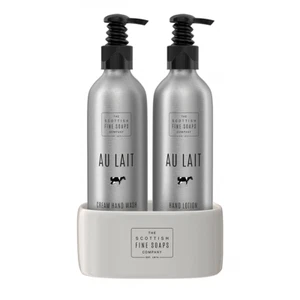 Scottish Fine Soaps Au Lait Hand Care Set Moisturiser Hand Wash, Lotion & Cream - Picture 1 of 1