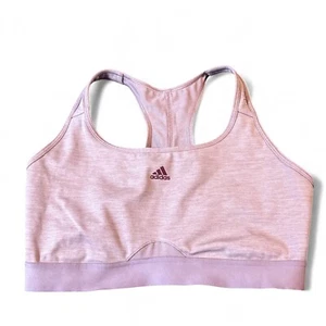 adidas Powerreact Training Sports Bra Womens Size Medium Pink Medium Support - Picture 1 of 11