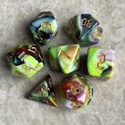7Pcs/Set Colorful Polyhedral Dice For Family Party/Board Games/Rpg/Mtg