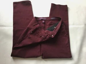 Gloria Vanderbilt Womens Size 12 Short Amanda Jeans Burgundy Stretch Tapered - Picture 1 of 10