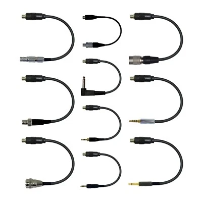 MICRONIC Ear-Hook Microphone Adapter 3.5mm Screw Locking Jack Plug Sennheiser Compatible