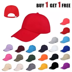 Berretto da baseball semplice per uomo e donna chiusura strapback cappello regolabile stile polo - Foto 1 di 25
