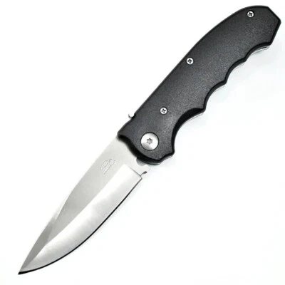 Cuchillo de acero inoxidable de apertura rápida con hoja de 3,35 pulgadas y mango ABS Foto 1 de 4