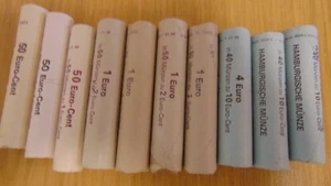 Dt J2) 10 Original Rollen Cent Dt Münzrolle Rolle Verschiedene Jahre - Bild 1 von 8
