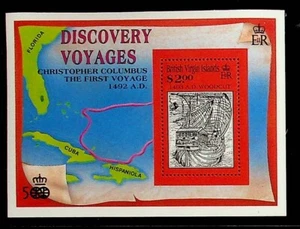 VIRGIN ISL. SC 725 NH BLOCK VON 1991 - DISCOVERY OF AMERICA - (DF25) - Bild 1 von 1