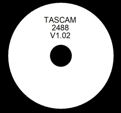 Tascam 2488 Firmware Operating System CD V1.02 (Latest version, CD only) - Image 1 of 2