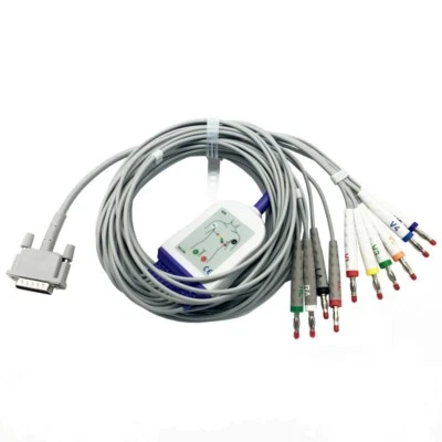 ECG 10-Lead Patient Cable,AHA,Compatible Philips/HP PageWriter 100/200,TC10/TC20 - image 1 of 4
