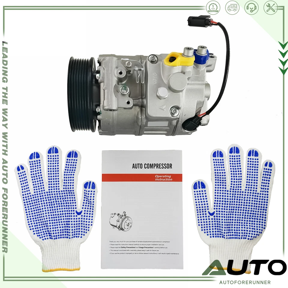 A/C Compressor with 7-Groove for BMW E82 E88 E90 135i 335i /335i xDrive X1 X3 Z4 Foto 1 de 4