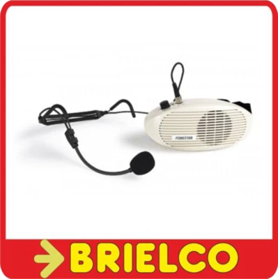 FONESTAR AMPLIFICADOR INDIVIDUAL Y MICROFONO CABEZA MANOS LIBRES GUIAS PROFESORES BD2283