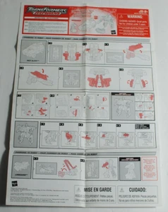 Transformers Armada Instructions Only Red Alert with Longarm #80721 - Picture 1 of 8