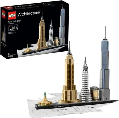 LEGO Architecture New York City 21028 Model Kit for Adults and Kids 598 pcs NEW - Image 1 of 4