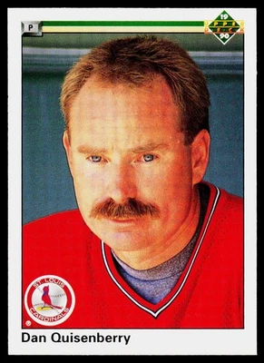 Dan Quisenberry, 1990 Upper Deck, #659, St. Louis Cardinals, - Image 1 of 2