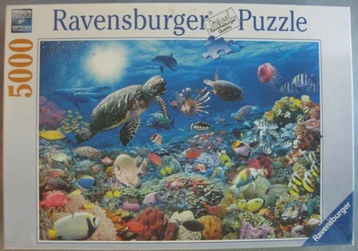 Ravensburger 5000 pc puzzle NEW; Underwater  Tranquility; 2010  ocean animals - Image 1 of 4