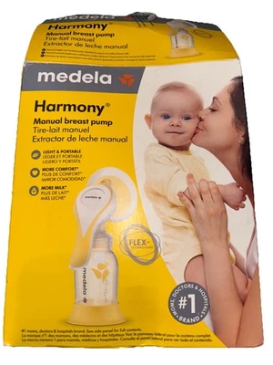 NIB Medela Manual breast pump with Flex Shields Harmony Single Hand - Image 1 of 3
