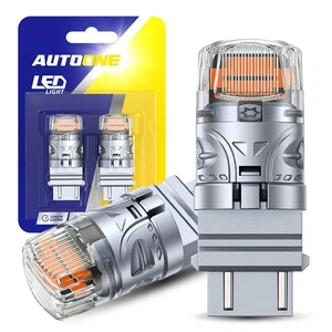 AUTUONE LED Reverse Backup Tail Light Bulb Anti Hyper Flash 3157 3156 Amber EAK - Picture 1 of 19